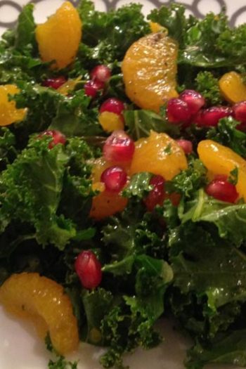 Citrus Kale and Pomegranate Salad Recipe