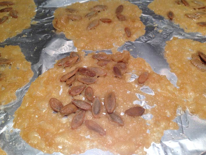 Parmesan Pumpkin Seed Crackers Preparation