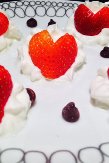Strawberry Heart Dessert