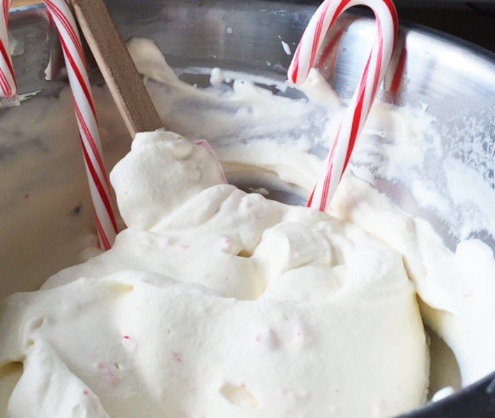 Candy Cane Whipped Cream
