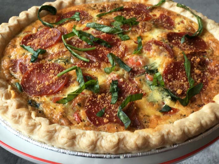 NYC Pepperoni Pizza Quiche