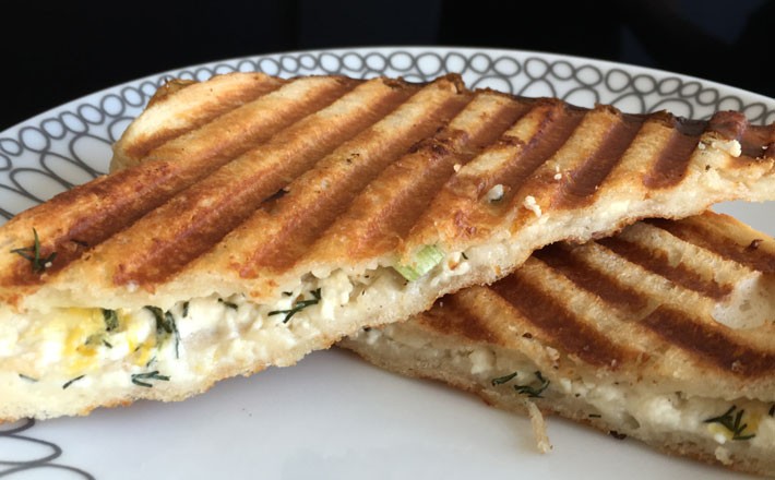 Greek Grilled Cheese Sandwich