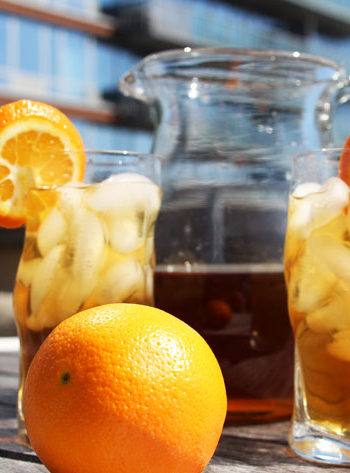 NYC Iced Tea Cocktail Recipe. This is an easy cocktail for a crowd. Make this a day in advance. When guest come add ice and cheers to gratitude. www.Chophappy.com #cocktail #drinks #cocktailforacrowd