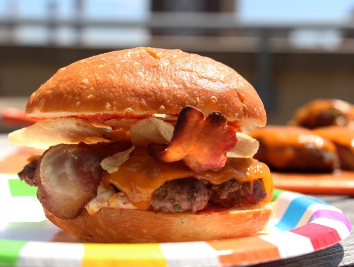 Jalapeno Popper Burger recipe. Perfect burger to make the patties the day before you bbq to save time. If you are a busy home cook this is your burger. www.chophappy.com #jalapenopopper #burger #grillingrecipe