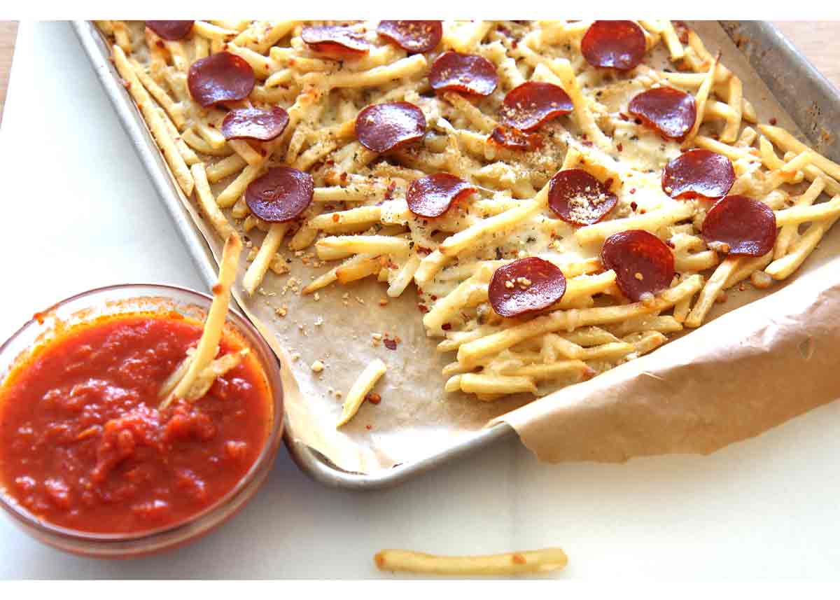 Pizza Fries (weeknight dinner smiles) - Chop Happy