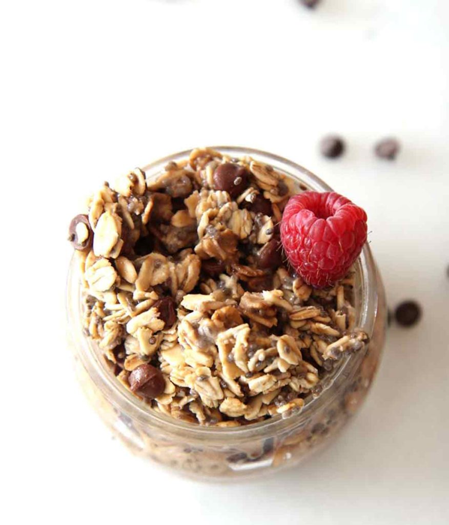 Wake up to the breakfast made by your refrigerator. Serving you coffee and breakfast in one. Chocolate Espresso Overnight Oats Recipe . ChopHappy.com