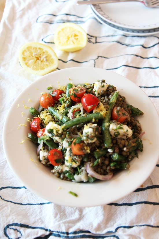 Summer in Paris French Lentil Salad Recipe! This is a great make-ahead simple recipe that is so yummy. If you are in a time crunch or busy mom this recipe will make you smile. ChopHappy.com