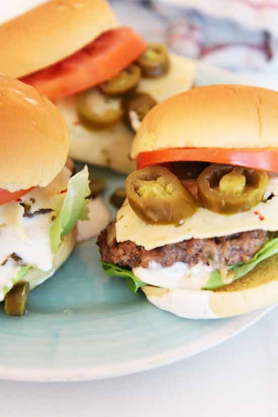 Ultimate Spicy Cheese Burger Recipe. There are only a few ingredients that make this burger recipe spicy, beefy, delicious. Perfect quick burger recipe. ChopHappy.com 