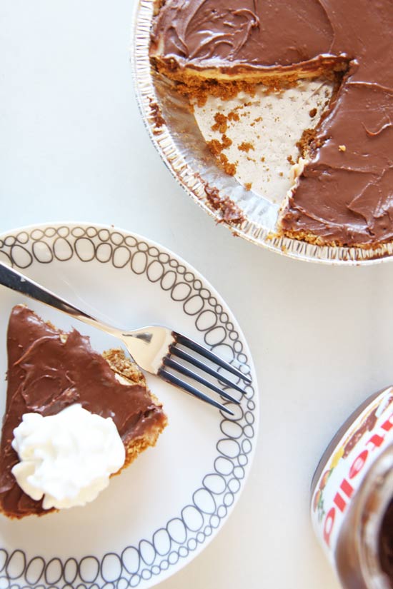 No-Bake Peanut Butter Chocolate Cheesecake Recipe - that is a perfect make ahead easy recipe. Homemade pie crust and rich cream filling without turning on the oven. Perfect for holidays, summer time, and a birthday surprise. Happy Cooking! www.ChopHappy.com