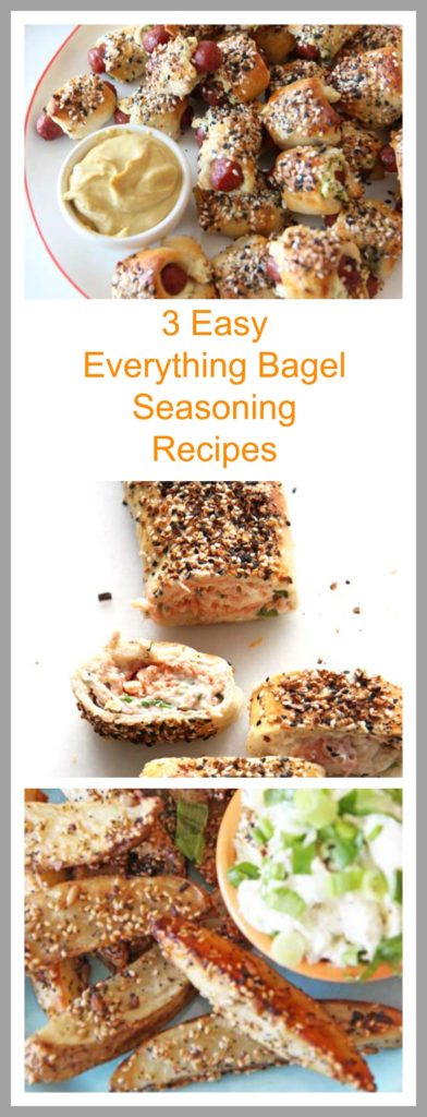 3 Everything Bagel Seasoning Recipes that are super easy, and are your reward for being awesome! www.ChopHappy.com,