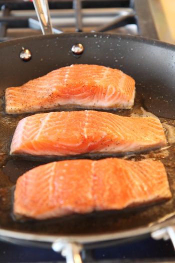 Six Minute Pan Seared Salmon - Chop Happy