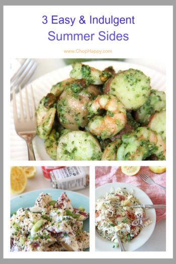 3 Easy Summer Side Recipes that are make ahead, easy, and #comfortfood love. Grab the potatoes, #cheese, and lots of love. Happy Cooking!