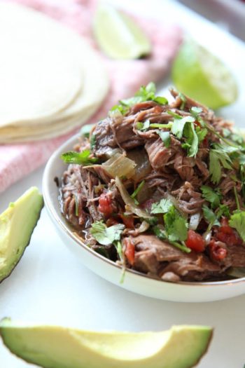 Slow Cooker Beef Tacos Recipe (barbacoa recipe) - Chop Happy