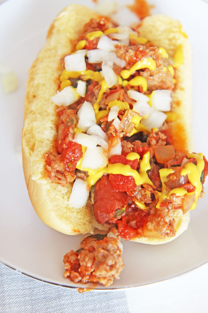 The Best Chili Hot Dog - Chop Happy