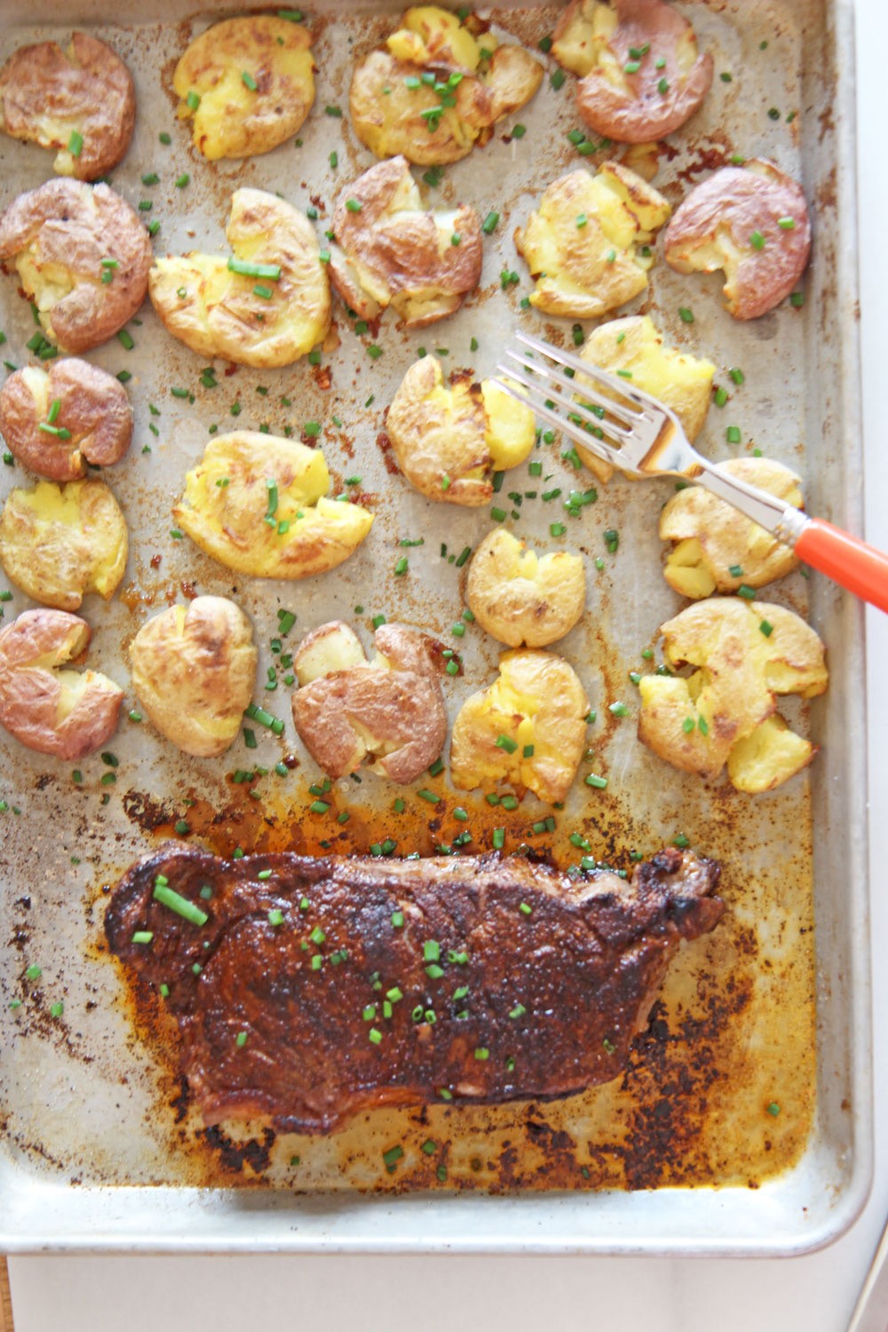 Sheet Pan Steak and Crispy Potatoes - Chop Happy