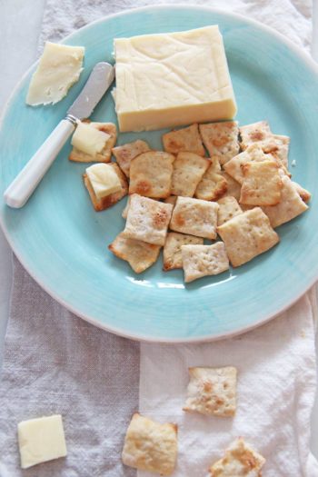 3 Ingredient Homemade Crackers Recipe. Greek yogurt, flour, and garlic salt is all you need for this homemade recipe. It takes 10 minutes in the oven and is carb happiness. Happy Cooking! www.Chophappy.com #homemadecrackers #crackersrecipe