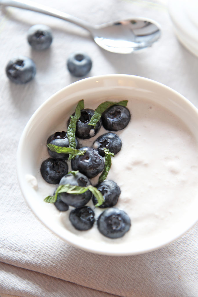 How To Make Yogurt At Home. You can make both dairy free yogurt and creamy milk based yogurt. all you need is yogurt starter and your favorite milk. For non-dairy yogurt use coconut milk, almond milk, or oat milk. For dairy yogurt full fat milk or heavy cream is recommended. Happy homemade yogurt making! www.ChopHappy.com #yogurt #homemadeyogurt #nondairtyougurt