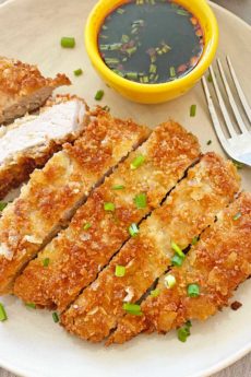 Potato Chip Crusted Pork Cutlet. Grab your potato chips, pork, and tea brine. This is easy weeknight dinner with sandwich leftovers. Happy Cooking! www.ChopHappy.com #porkcutlet #potatochip