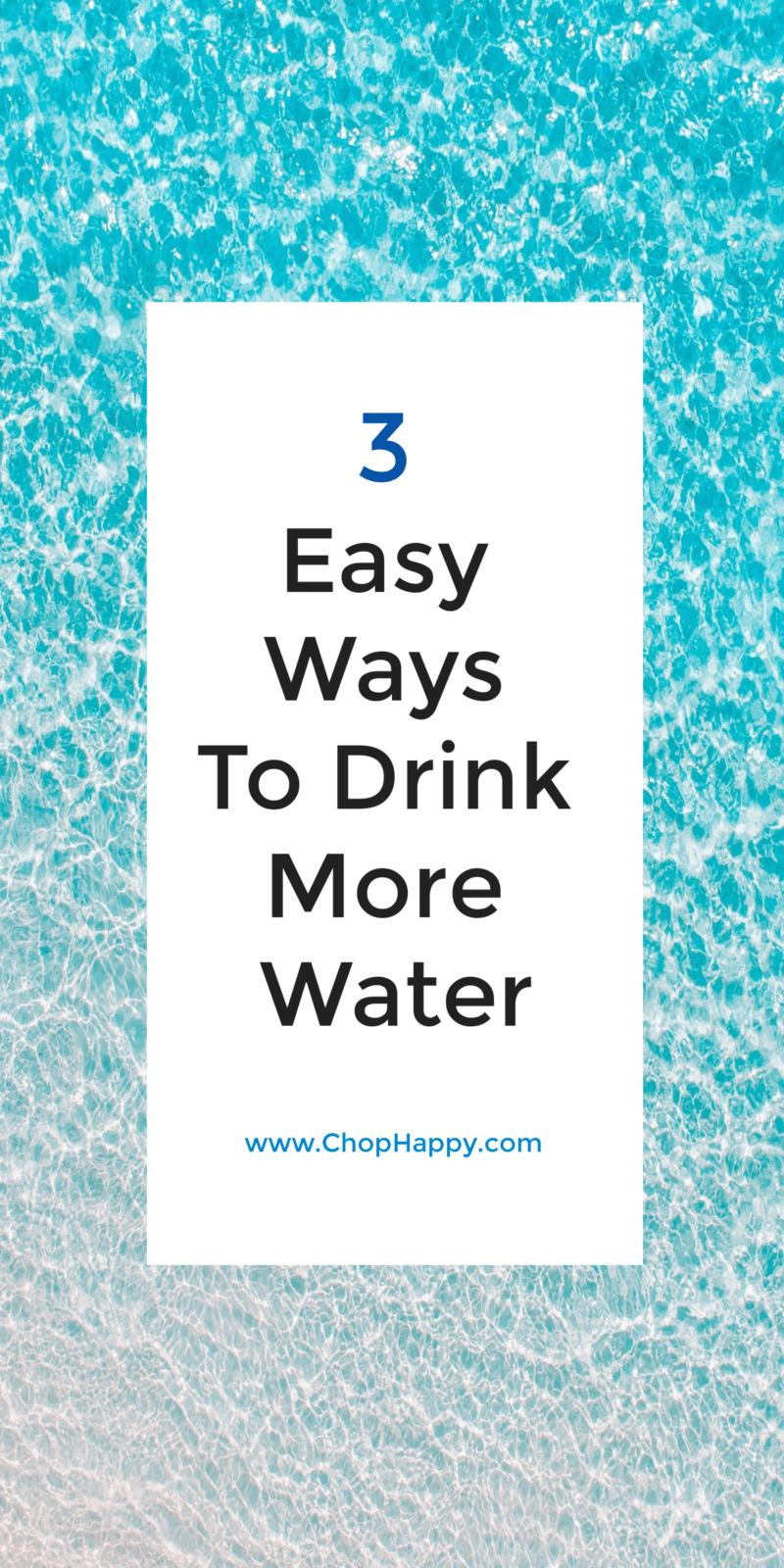 3 Ways to Drink More Water. Drinking more water is great for your health, helps you eat less, and helps you loose weight. Drink more water and be healthy with these 3 tools.