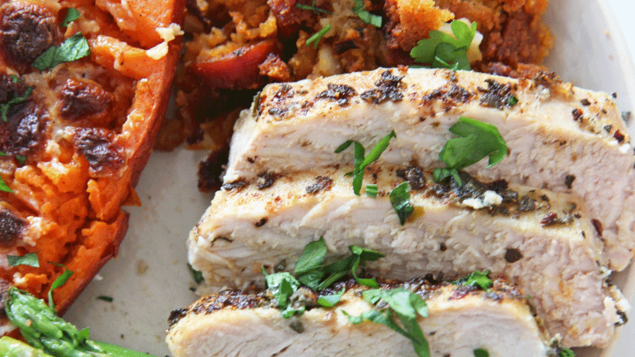 Thanksgiving Dinner on a Sheet Pan (Thanksgiving for 2)