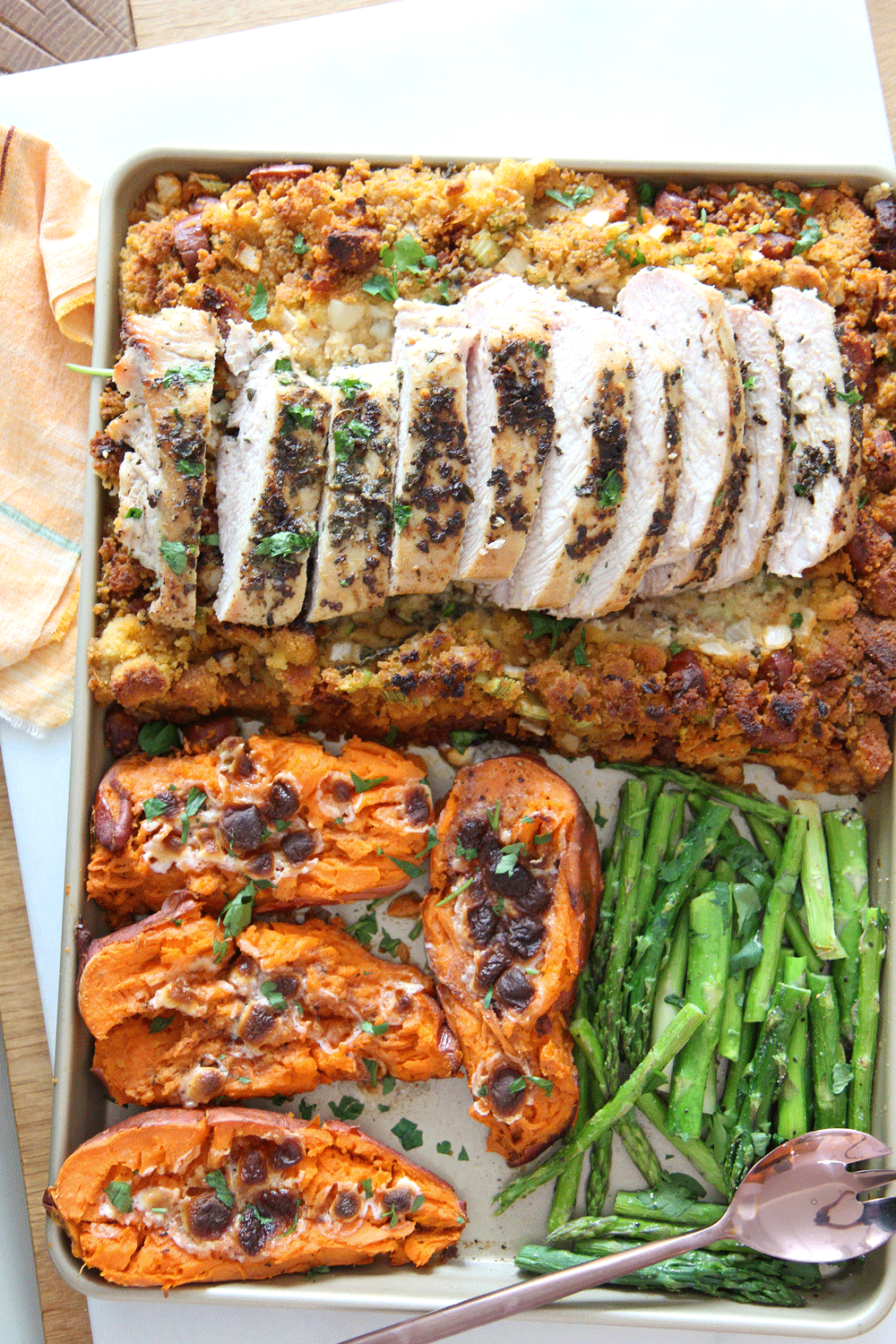 Entire Holiday Dinner on a Sheet Pan - Chop Happy