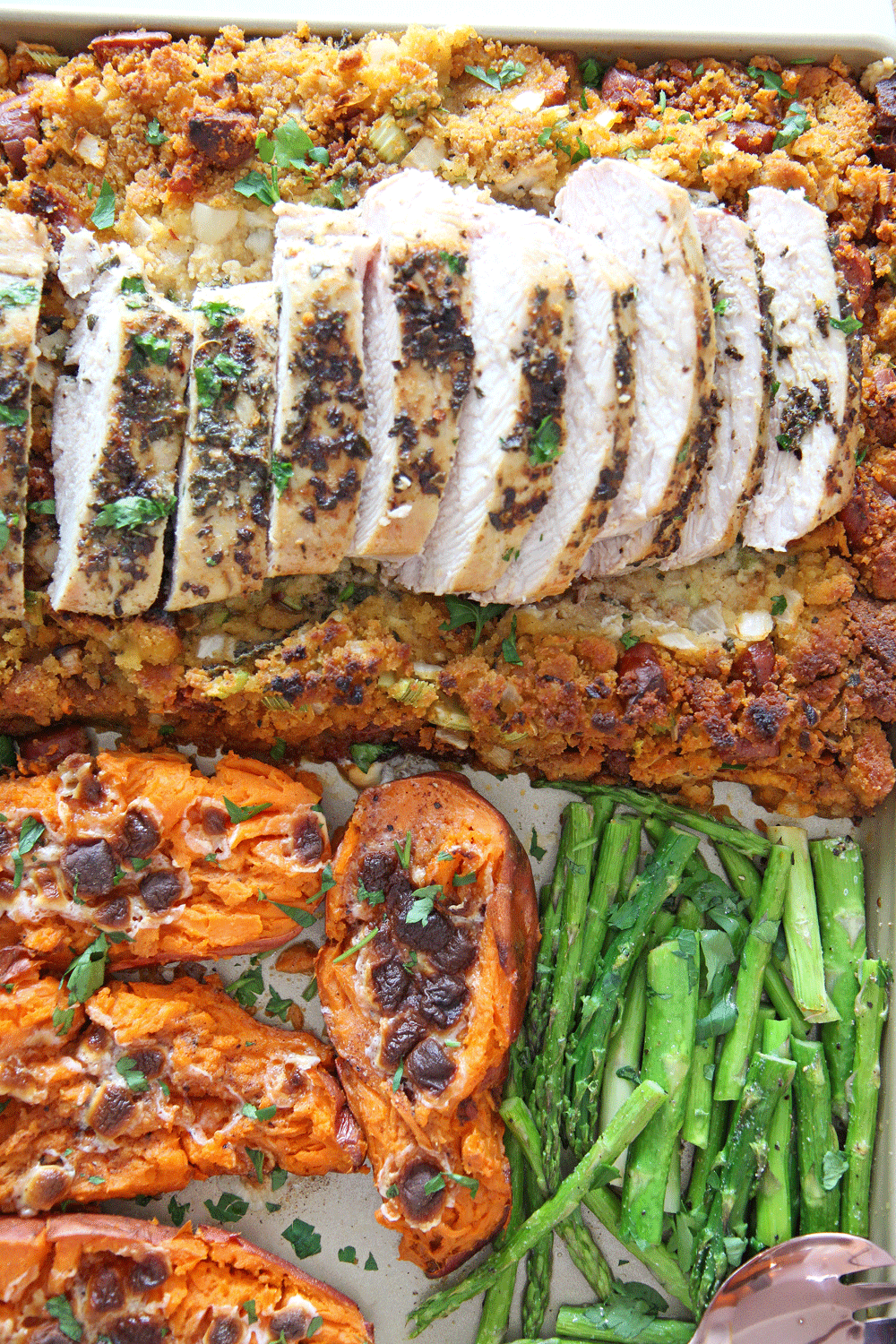 Entire Holiday Dinner on a Sheet Pan - Chop Happy