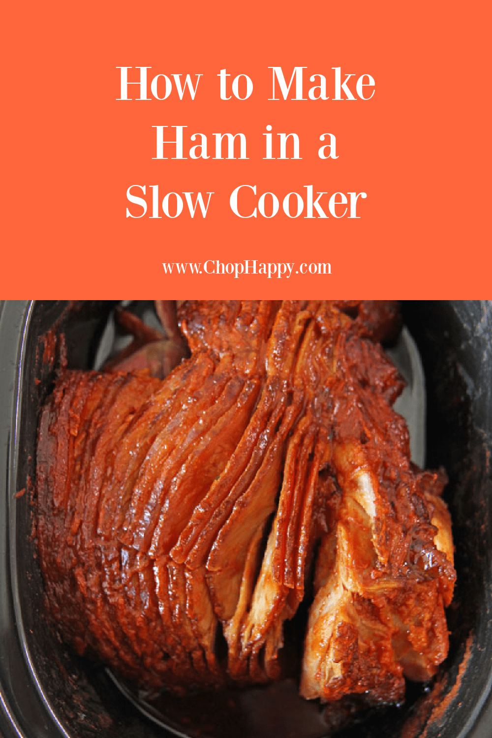 How To Make Ham in a Slow Cooker. With a serial ham, glaze, and slow cooker dinner is easy. I use honey and spicy sauce to glaze the ham for the holidays, Christmas dinner, Easter, or weeknight dinner. Happy Slow Cooker Cooking! #hamrecipes #slowcookerrecipes