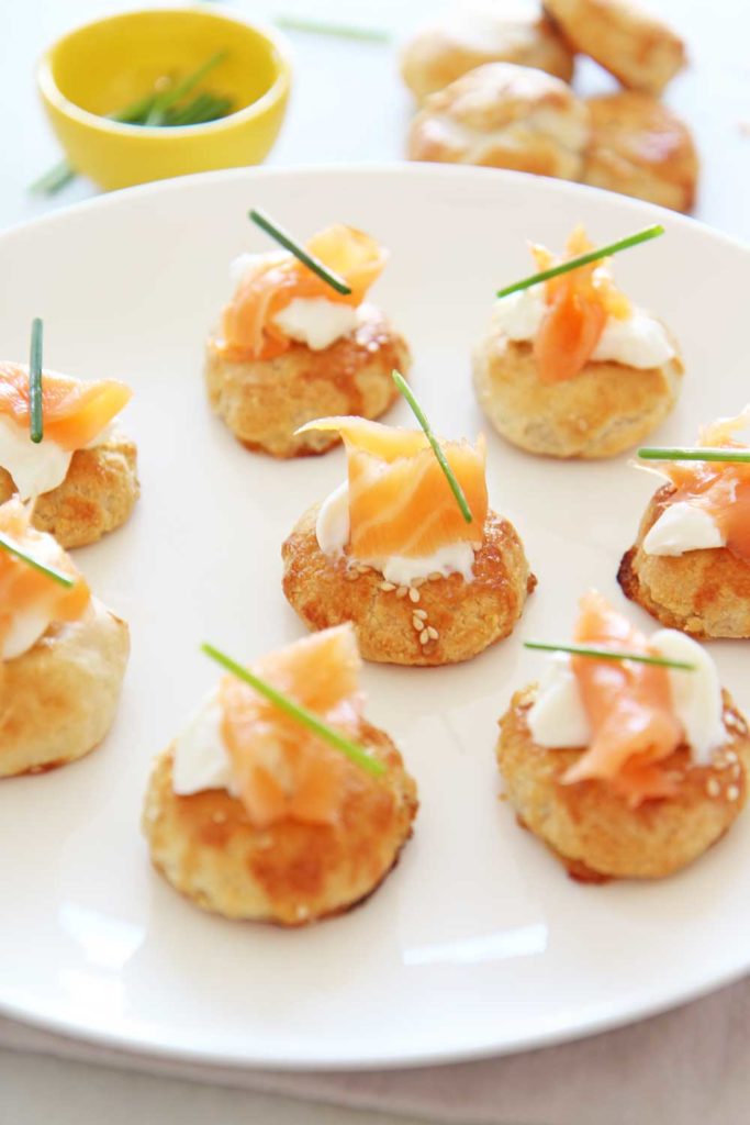 Potato Knish Lox Bites (easiest appetizer with Carnegie Deli Knishes ...