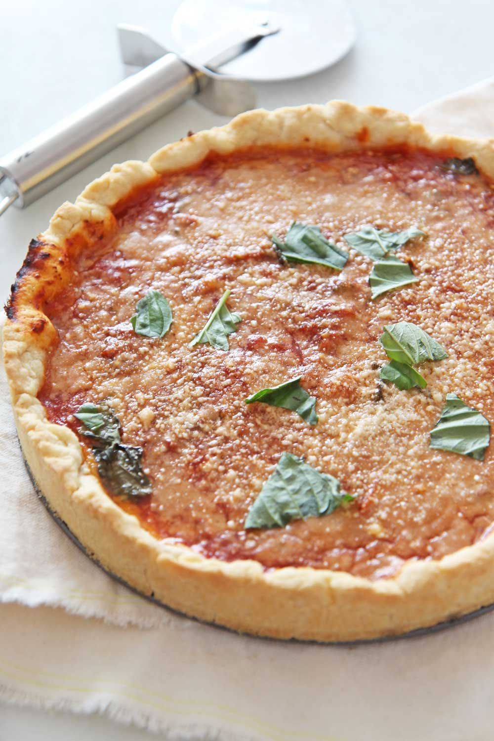 Easy 1 Hour Deep Dish Pizza Recipe