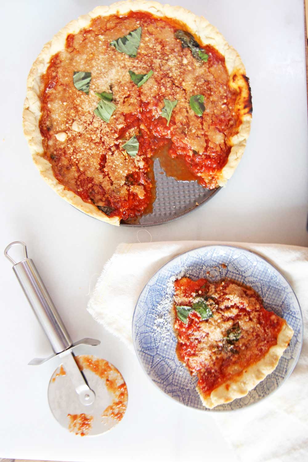 How To Make Deep Dish Pizza - Chop Happy