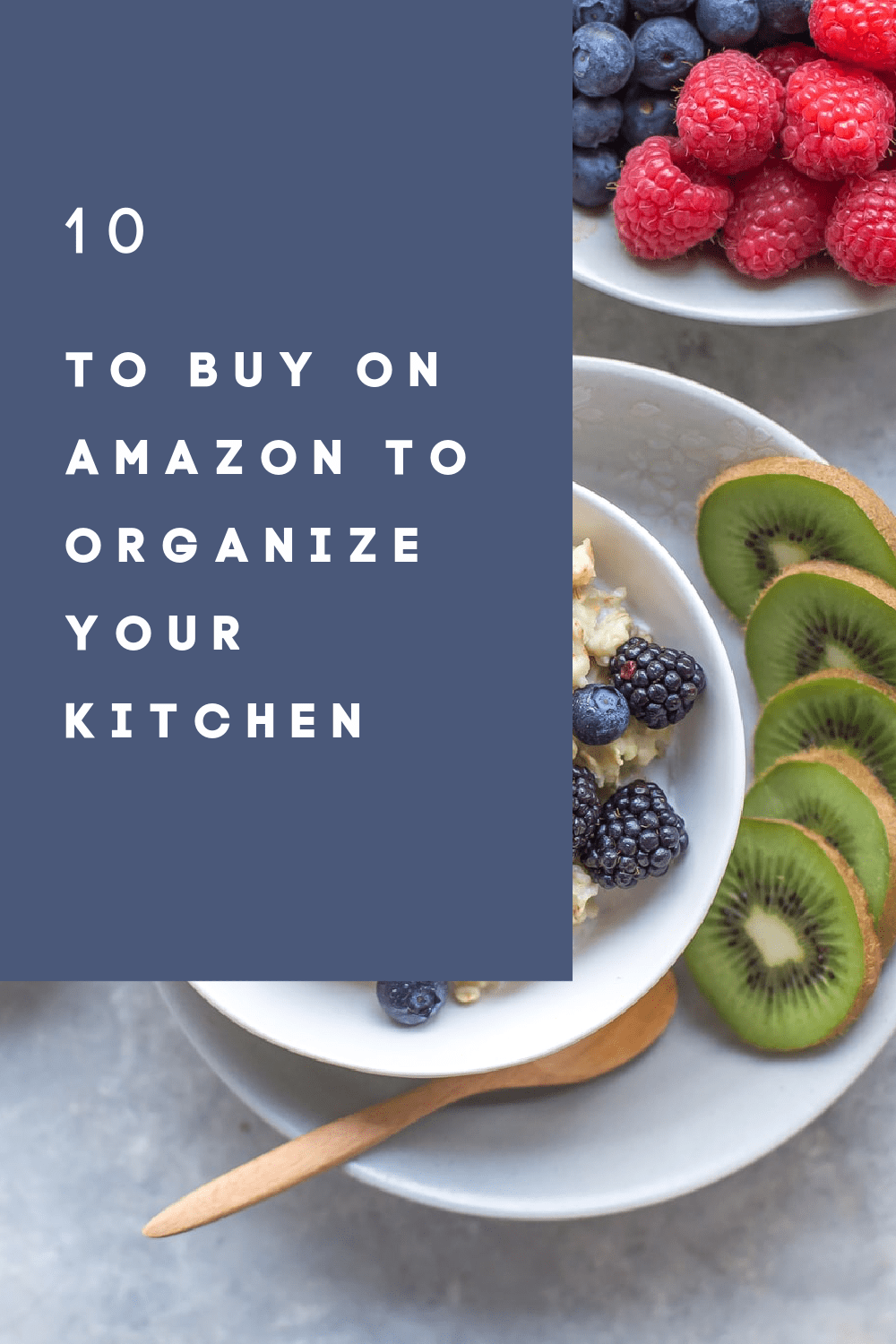 To Buy On Amazon 10 Things To Organize Your Kitchen. This will create more space and organization. Lets declutter the kitchen to make life happier. Happy Organizing! www.ChopHappy.com #clutter #organization