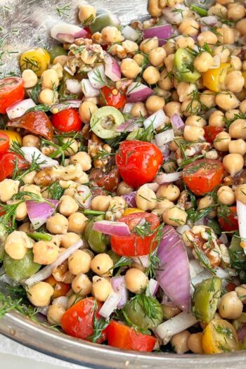 Chickpea Salad with Dijon Dressing