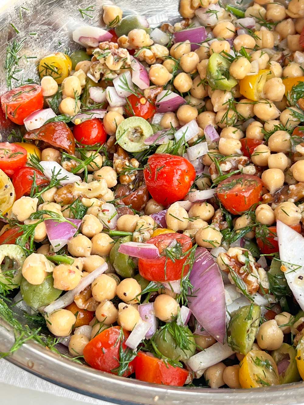 Chickpea Salad with Dijon Dressing